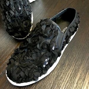 Wanted Sequin and Material Shoes